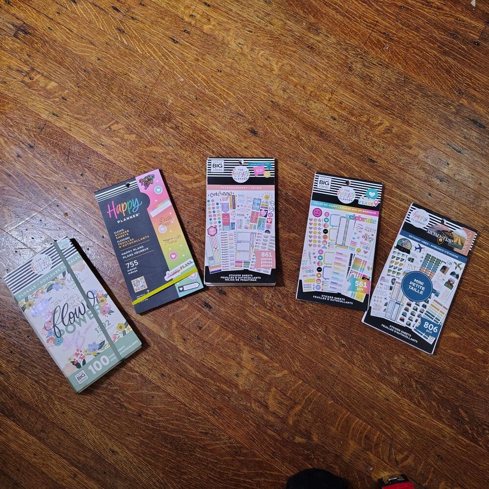 Happy Planner Sticker Book Bundle Of 5
